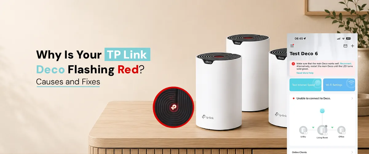 TP Link Deco Flashing Red